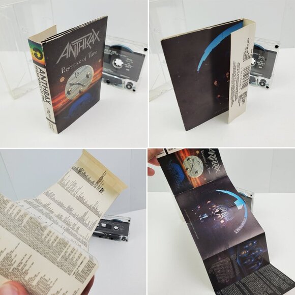 Anthrax Persistence of Time Cassette Tape Thrash Metal Vintage 1990 Tested - Picture 5 of 10